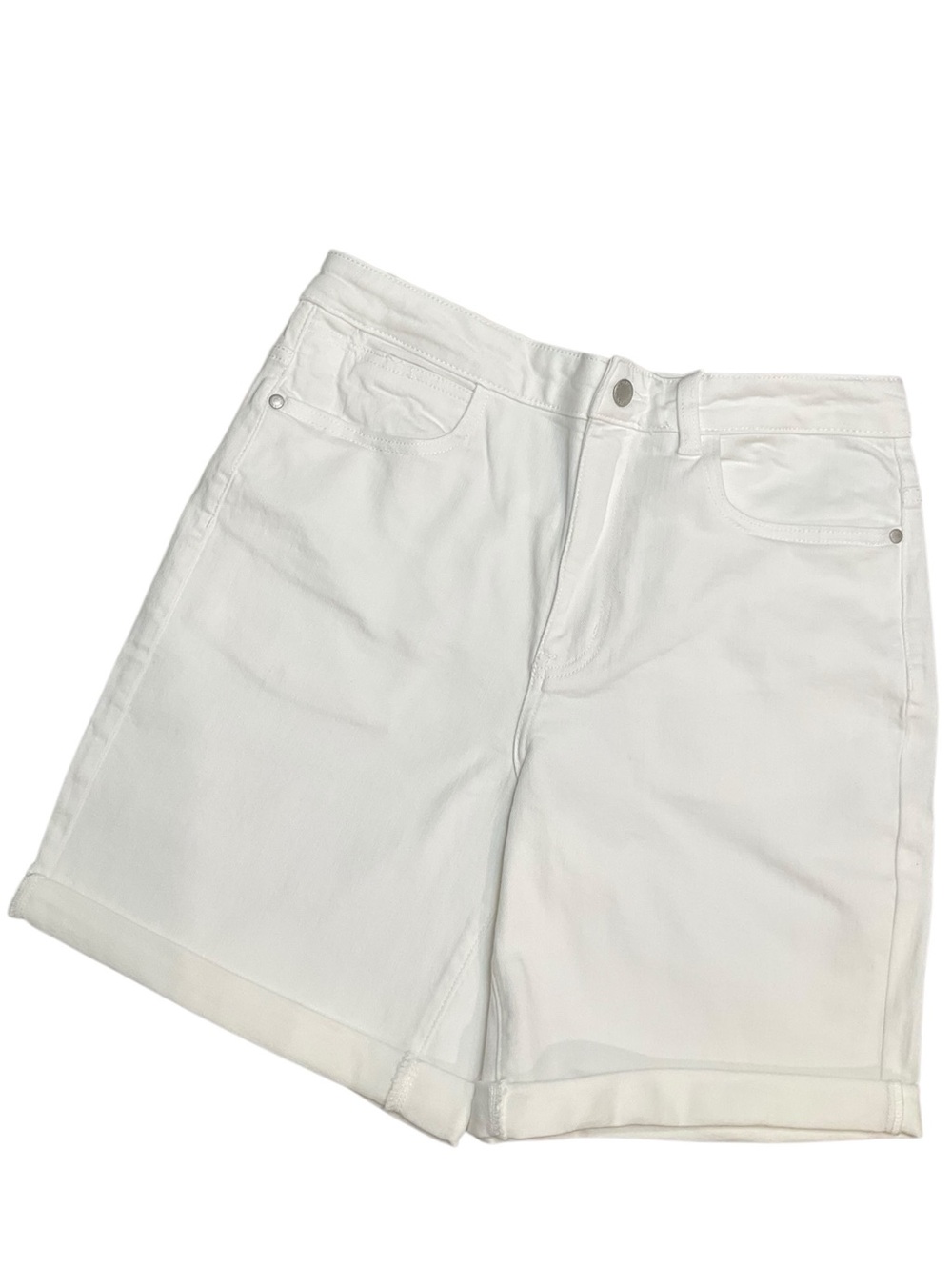 Wrangler Women's White Denim Cuffed or Bermuda Shorts Size 4, 8, 14, 16 NWT